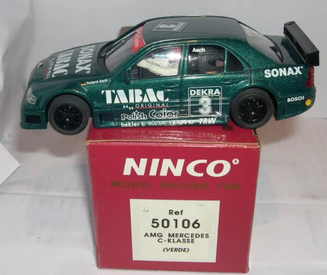 Ninco 50106 Slot Car Mercedes AMG C-klasse #3 Green MB