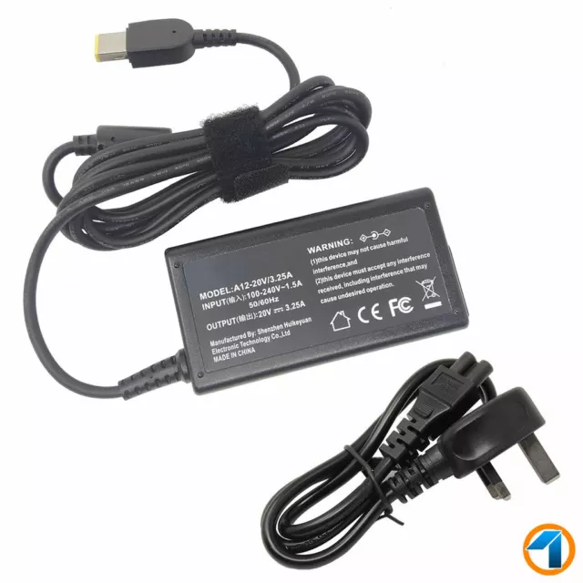 65W AC Adapter For LENOVO 36200352 20V 3.25A Laptop Power Charger Supply PSU