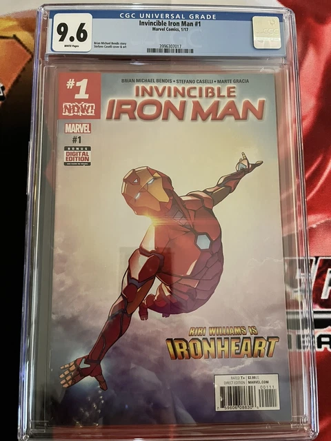 Invincible Iron Man #1 CGC 9.6- Marvel 2016 - Cameo of Riri as Ironhear