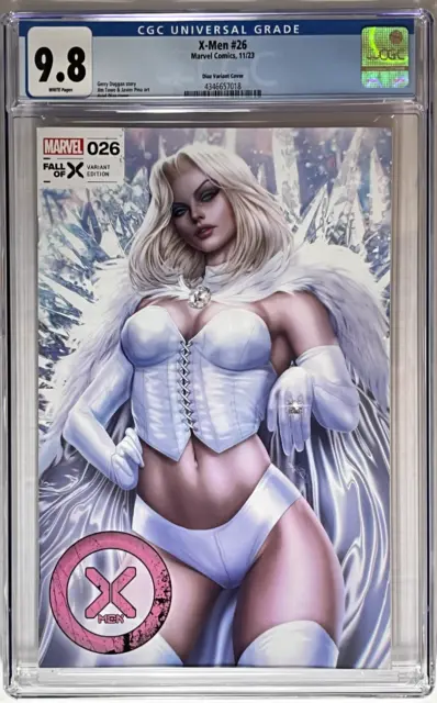 X-Men #26 Cgc 9.8 Nm/M Ariel Diaz White Queen Variant Cover Marvel Comics