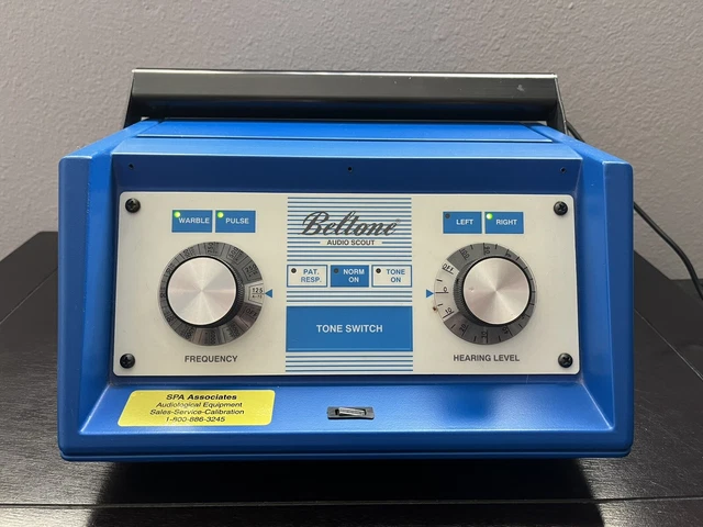Beltone Audio Scout Audiometer With Headphones,  Adapter & Response Button