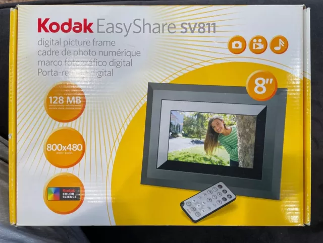 NUEVO SELLADO Kodak Easy Share SV811 8 pulgadas Marco de Imagen Digital Plug N Play