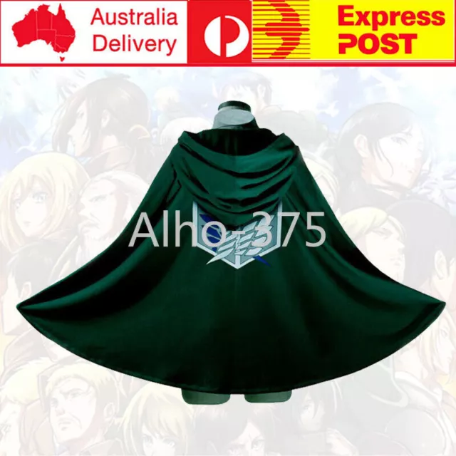 Attack on Titan Shingeki no Kyojin Scouting Legion Top Cosplay Grade Cloak Cape