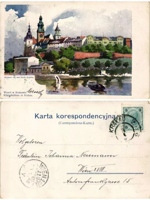 CPA AK POLAND KRAKOW KRAKAU Wawel Konigschloss (371162)