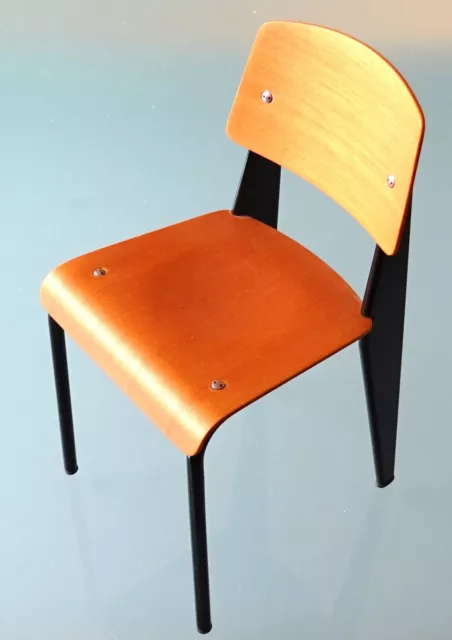 VITRA design miniatura, sedia standard Jean Prouvé, 1930, condizioni TOP