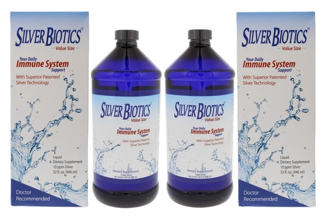American Biotech Labs Silver Biotics Immune System Support Multi Pack, 32 Fl ...