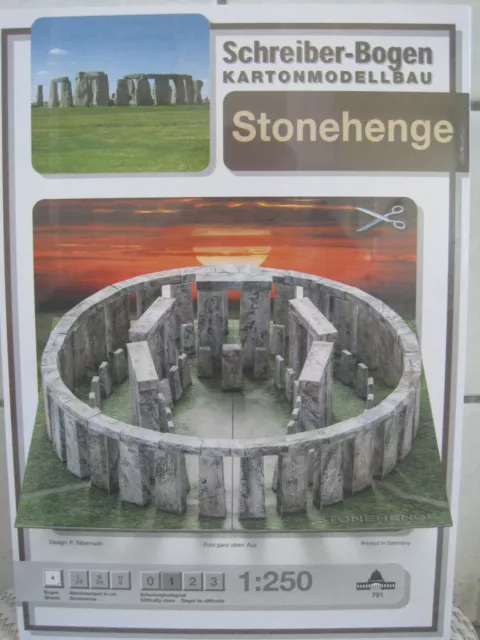 Stonehenge Schreiber-Bogen Kartonbausatz *NEU* Bastelbogen