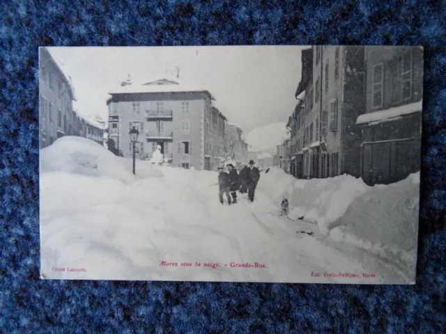 KB02 1036 Morez sous la neige Grande Rue