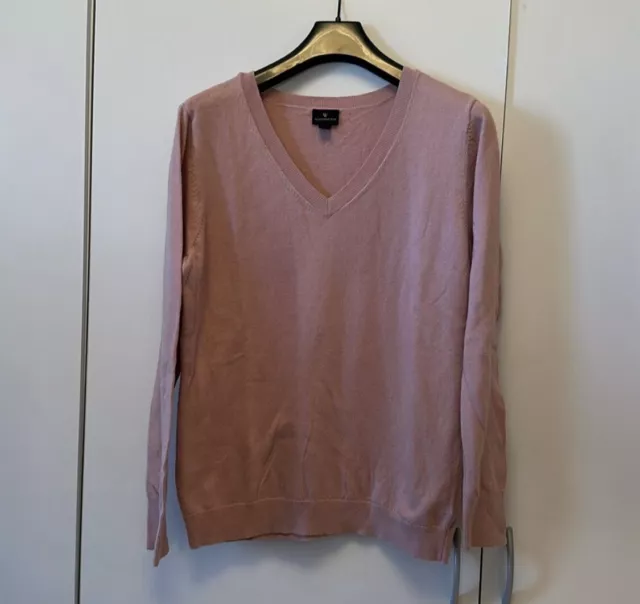 Worthington Women’s Pink Long Sleeve V Neck Sweater Size XL
