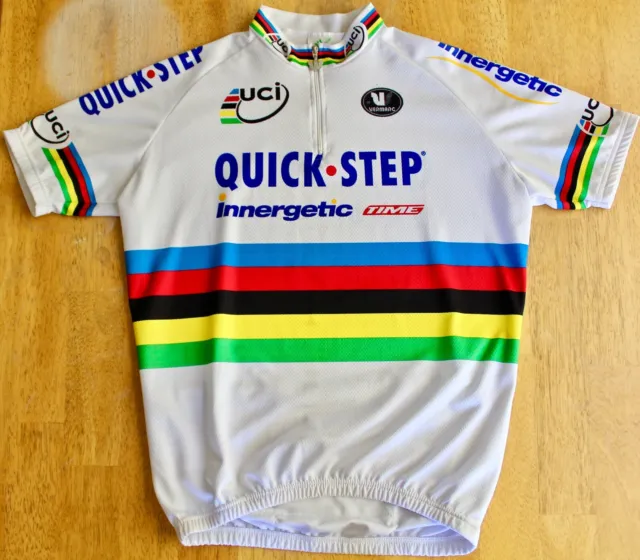 Vermarc Cycling Jersey, World Champion, Team Quick Step, Large, 21" Chest, Nice!