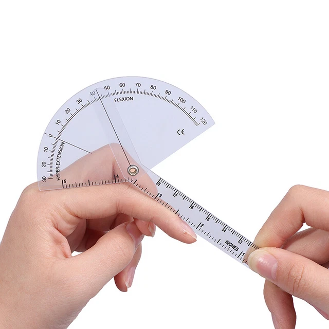 Medical Finger Goniometer Plastic Protractor 180 Degree Angle Ruler Finger RC-FY