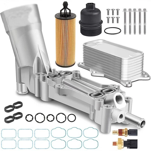 ALUMINUM OIL COOLER & Oil Filter Housing Adapter for Chrysler Dodge