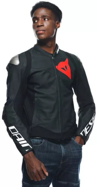 Giacca moto Dainese Sportiva Leather Jacket Perforata nero