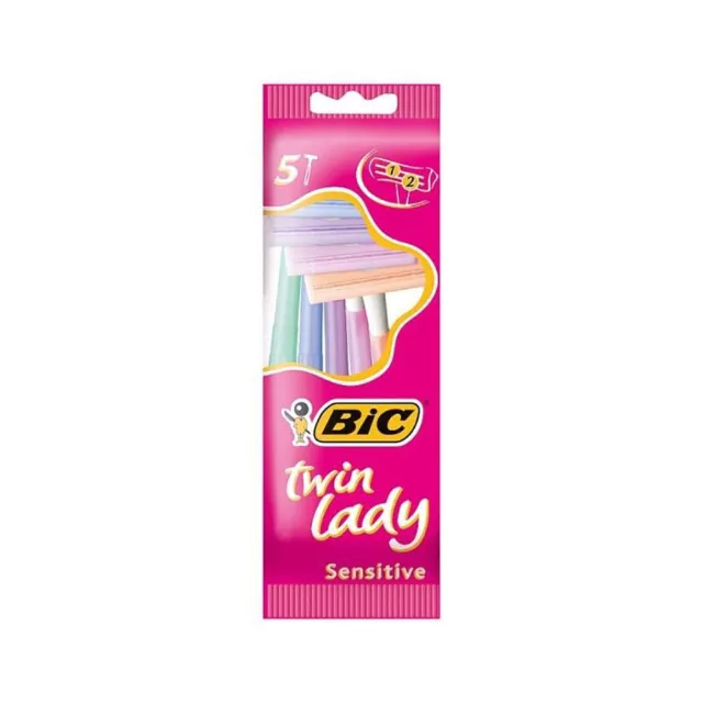 ★15 Bic Rasoi Twin Lady Per Pelli Normali Da Donna Bilama Usa E Getta Monouso★