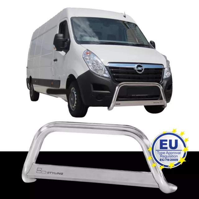 Frontbügel EDELSTAHL passend für OPEL MOVANO 2010 bis 2019 Chrome