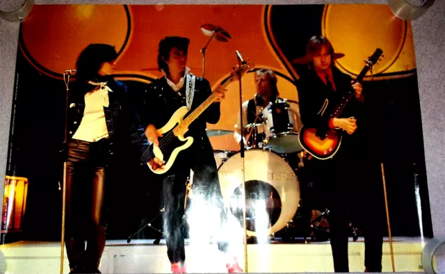 Vintage 1980's The Pretenders 37" by 25" Fan Club Colour Poster/Chrissie Hynde