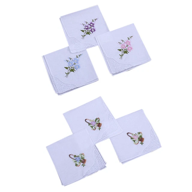6 un. servilletas lavables reutilizables mesa de comedor Miss Natividad decoración postre servilletas