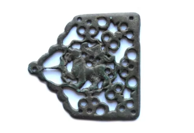 Rare Luristan Bronze Openwork Pendant. Ancient Near