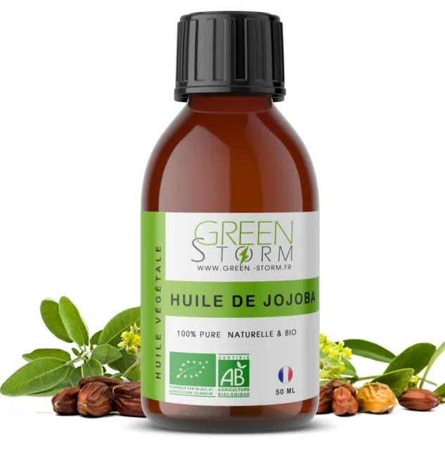 Huile végétale de Jojoba bio - 100% pure et naturelle - HEBBD - Green-storm