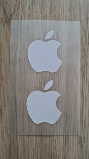 2x Apple Logo Aufkleber / Sticker