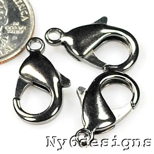 Lobster Claw Clasp Jewelry Findings Bracelet Necklace Gold/Copper/Silver Pewter