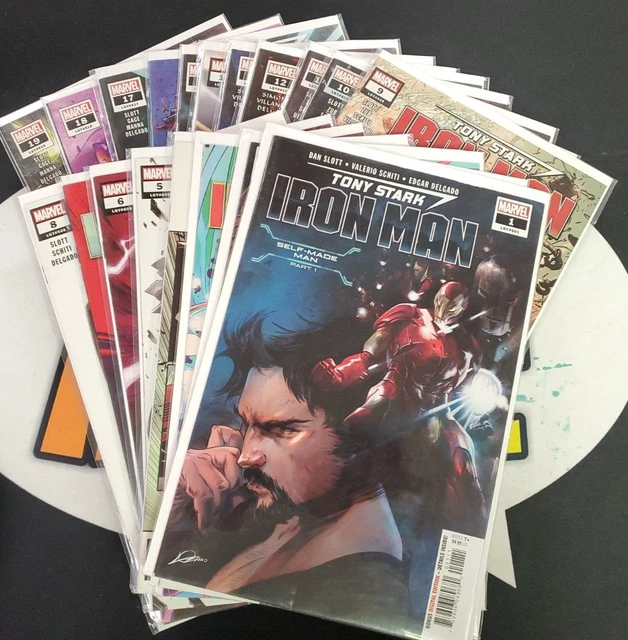 Tony Stark Iron Man 1-19 Complete Comic Lot Run Set Marvel Collection 2020 Slott