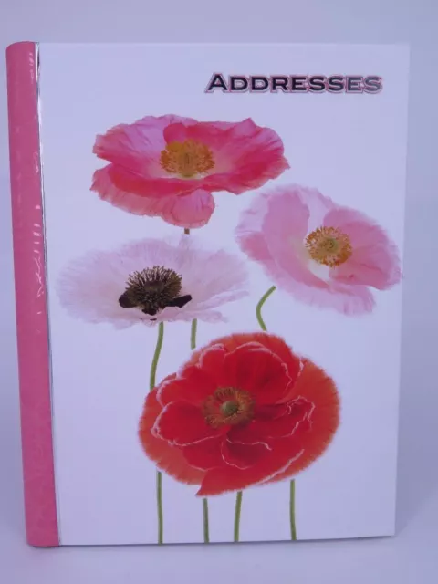 SPIRAL POPPIES A5 Address Book 200 x 160mm Ozcorp AB56* TRACKED