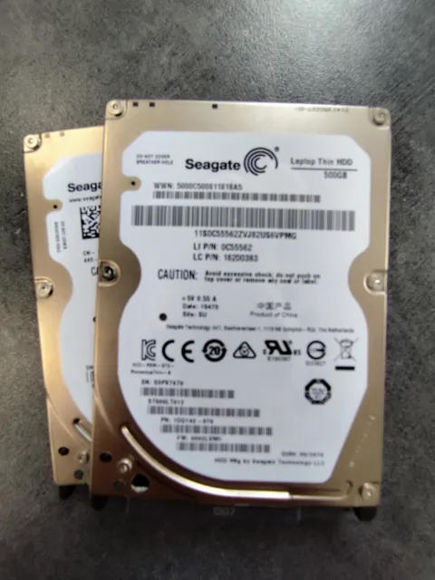 Seagate Laptop Thin HDD 500 Go, 7200 RPM, 2,5" Disque Dur Interne (ST500LT012)