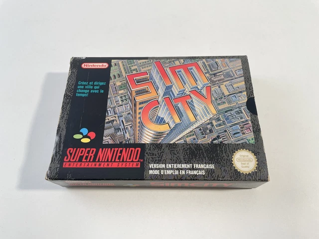 Super Nintendo Sim City FAH Très Bon état