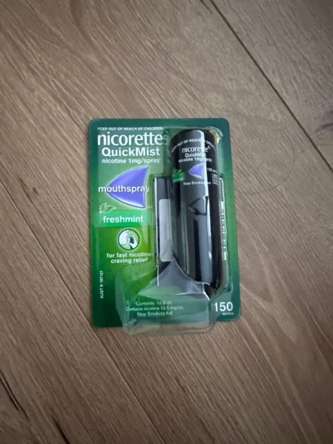 Nicorette Quit Smoking QuickMist Nicotine Mouth Spray Freshmint  Single BrandNew