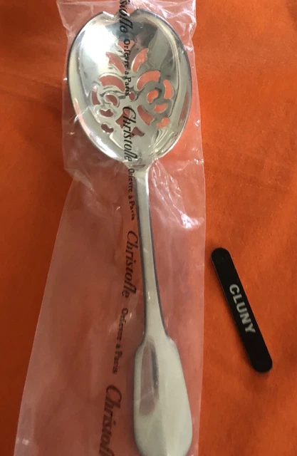Cuillère à Glace/olives Christofle – Modèle Dax, Métal Argenté, Fabriquée En France