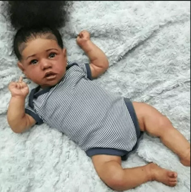 Black Reborn Dolls Toddler Real Boy Girl Baby African American Biracial Toddler