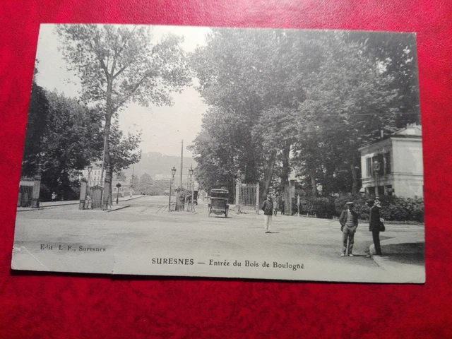 Magnifique CPA  - 92 - Suresnes - Entrée du Bois De Boulogne