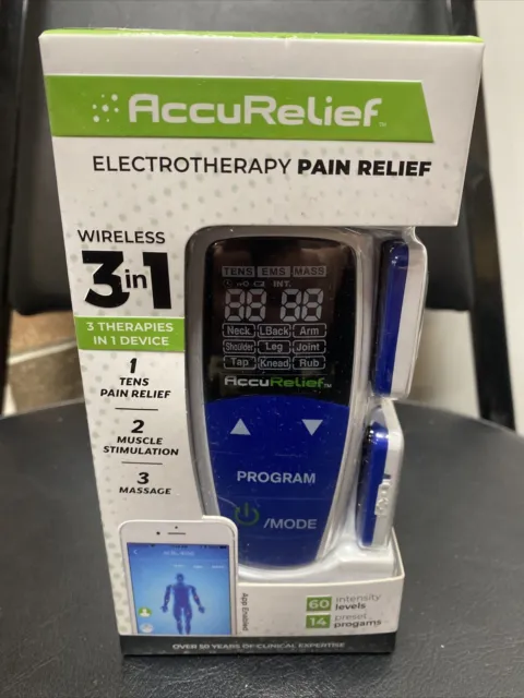 🔥AccuRelief Electrotherapy Pain Relief Wireless 3-in-1 Exp 2025.02 🆕 (SB)