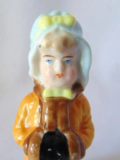 Antique Victorian KATE GREENAWAY Hand Painted Shaker SANDER, POUNCE POT, #2