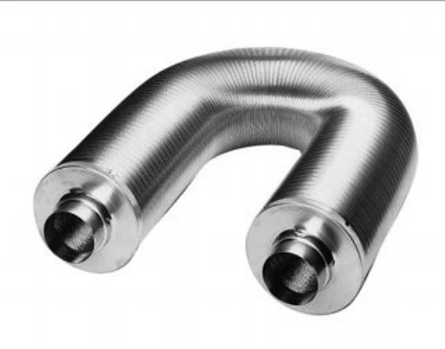 Telefonieschalldämpfer 150 Mm / 75 Cm Lang – Flexibles Aluminiumrohr Zur Geräuschreduzierung In Lüftungsanlagen