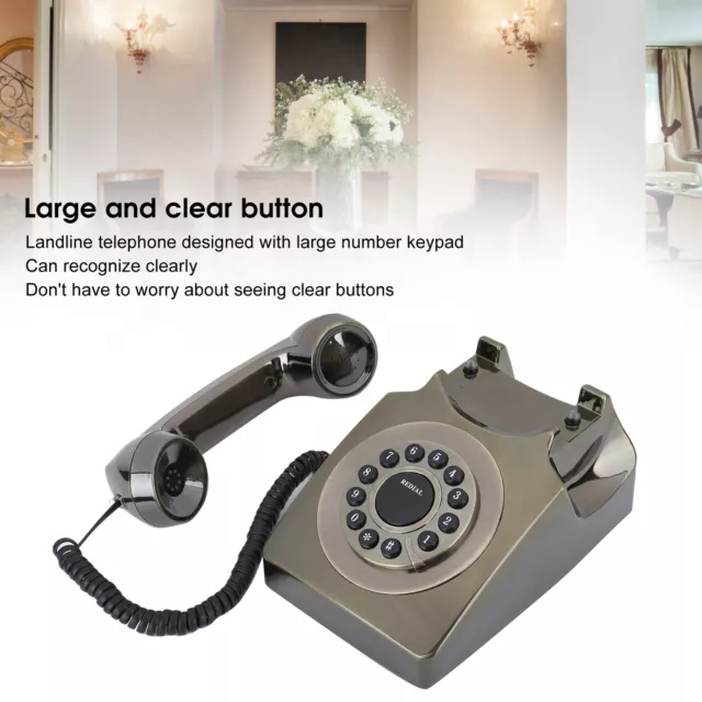 European Home Vintag Multifunction Telephone High Definition Call Large Clea AUS