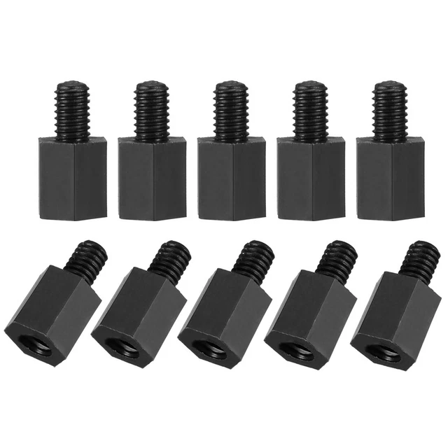 sourcingmap 20 Pcs 60mm x 66mm M3 Mâle Femelle Fil Ottone PCB Hexagonal entretoise