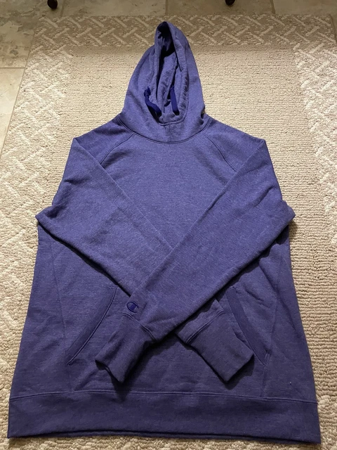 Womens Champion Hooded Hoodie Sweatshirt Purple Heather Size Xl New