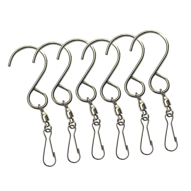 Ganchos Acero Inoxidable Viento Gancho Ganchos Giratorios Clips Calcetines Gancho Hangi