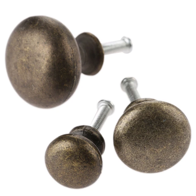 1x Vintage Mini Round Cupboard Cabinet Drawer Pull Handles Hardware Door Knobs