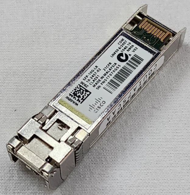 Gbase Modulo MÓDULO TRANSCEPTOR ÓPTICO Cisco SFP-10G-LR 10GBASE-LR SFP+ LR EUR 44,71 ...