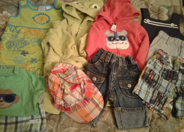 Boys 3-6M Summer Clothing Lot 10 Pc Gap Old Navy Carters Children Place Gymboree