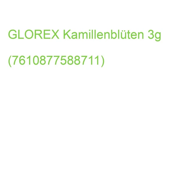 GLOREX Kamillenblüten 3g (7610877588711) (6 1601 107)