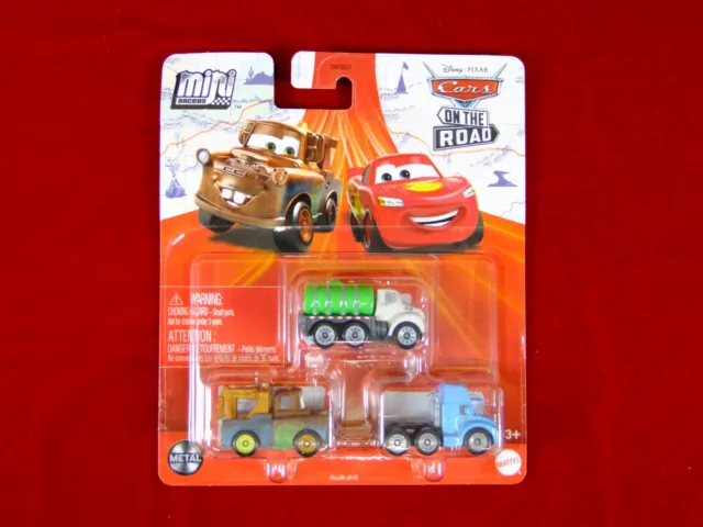 Mattel Disney Pixar Cars Mini-Racers / 3er-Pack / HLL66 / NEU & OVP