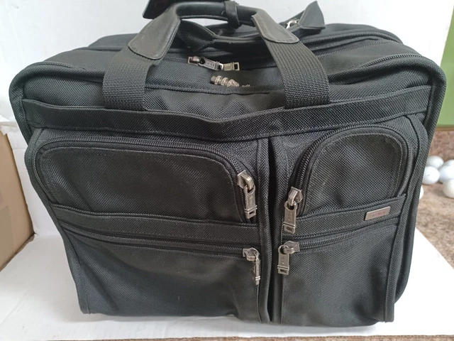 TUMI 26003D4 Alpha Deluxe Expandable 2-Wheeled Briefcase Carry On Laptop Bag