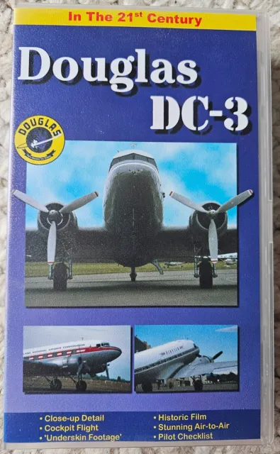 Douglas Dc-3 In The 21St Century Aviation Worldwide Avion Vhs *New In Open Pkg!*