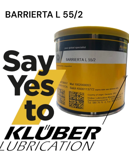 Kluber BARRIERTA L 55/2 grasso lungo termine ad alta temperatura 1 kg più economico online!!