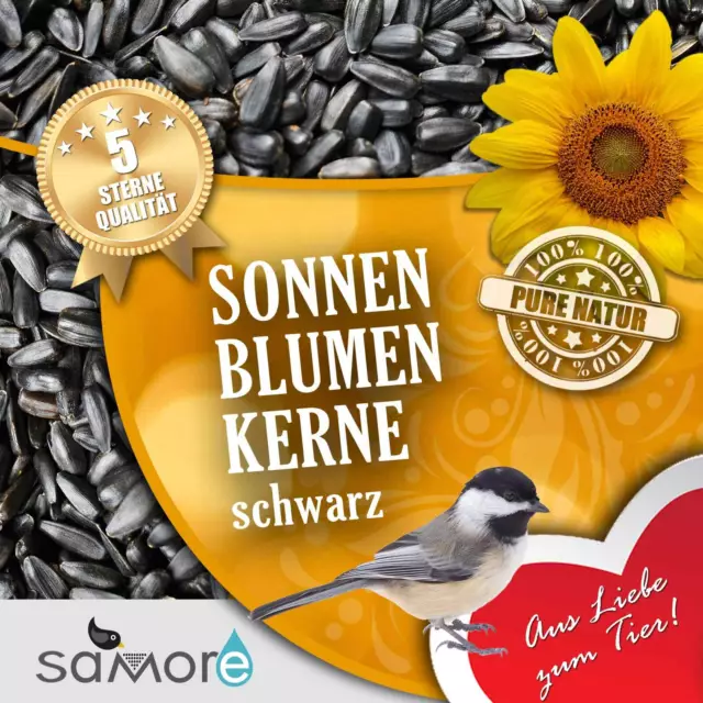 Sonnenblumenkerne schwarz 25 kg Winter Vögel Vogelfutter Streufutter Wildvögel