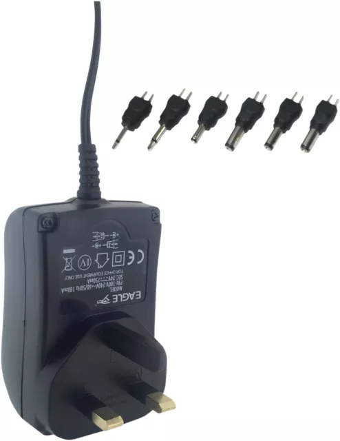 24 V DC 750 mA Regulated Switch Mode Power Supply 18W UK Plug